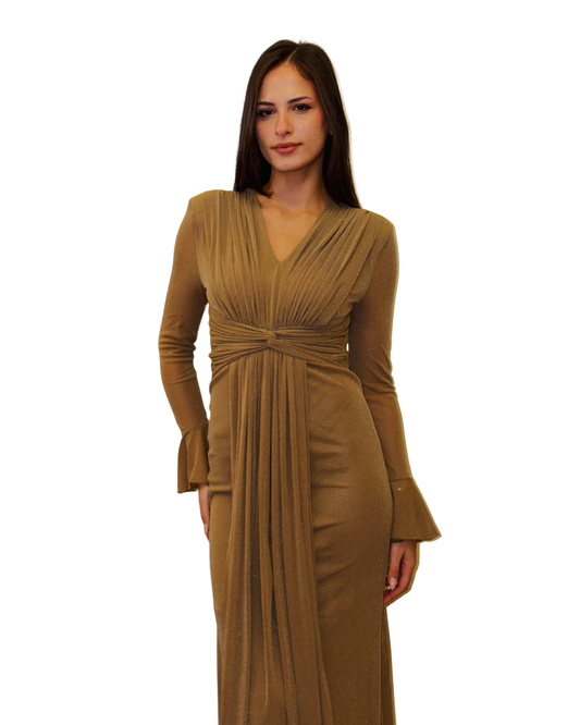 Blingy Dress - Beige