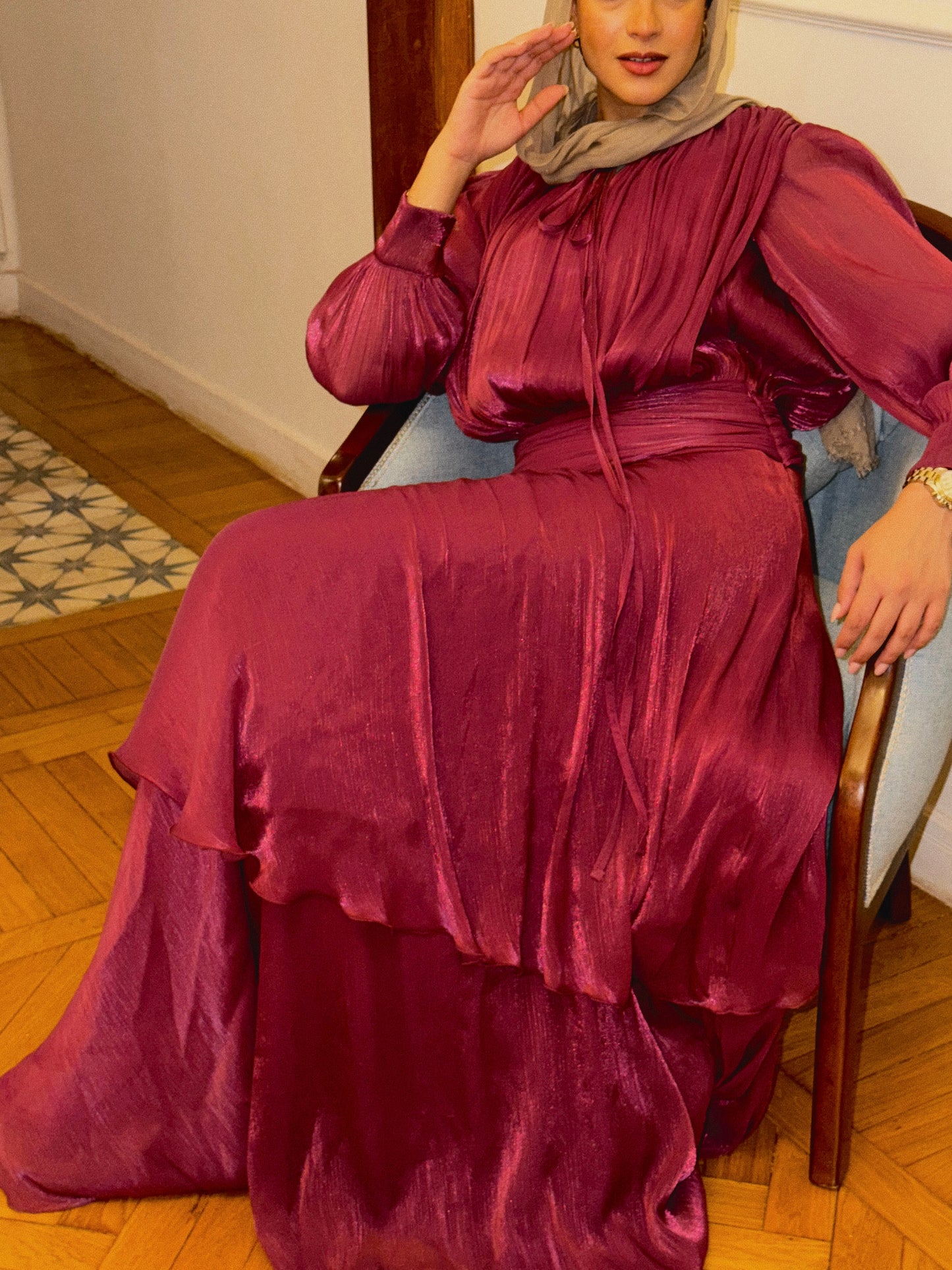 The IT Girl Dress - Burgundy
