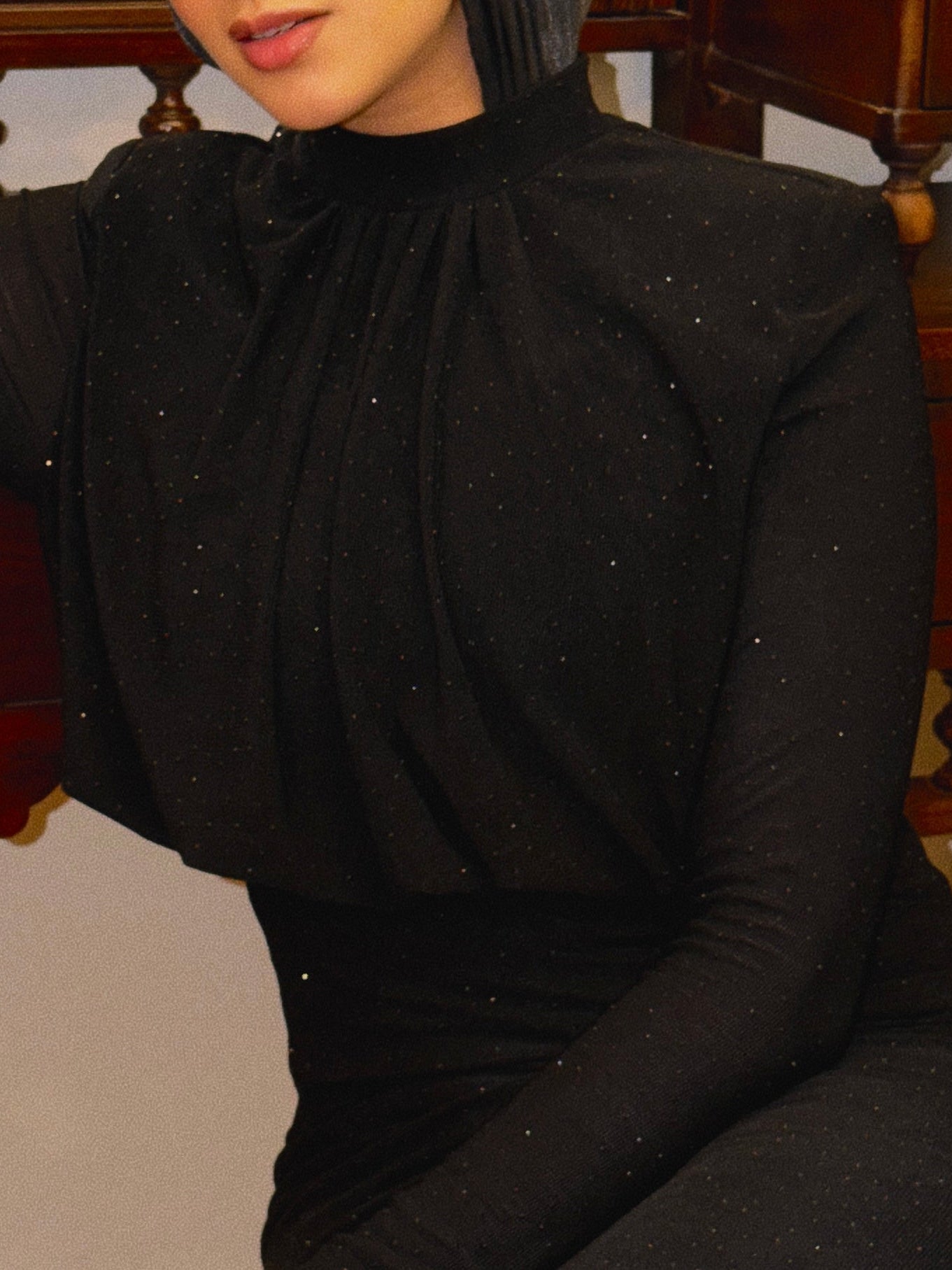 The Sparkly Dress - Black (with rhinestones)