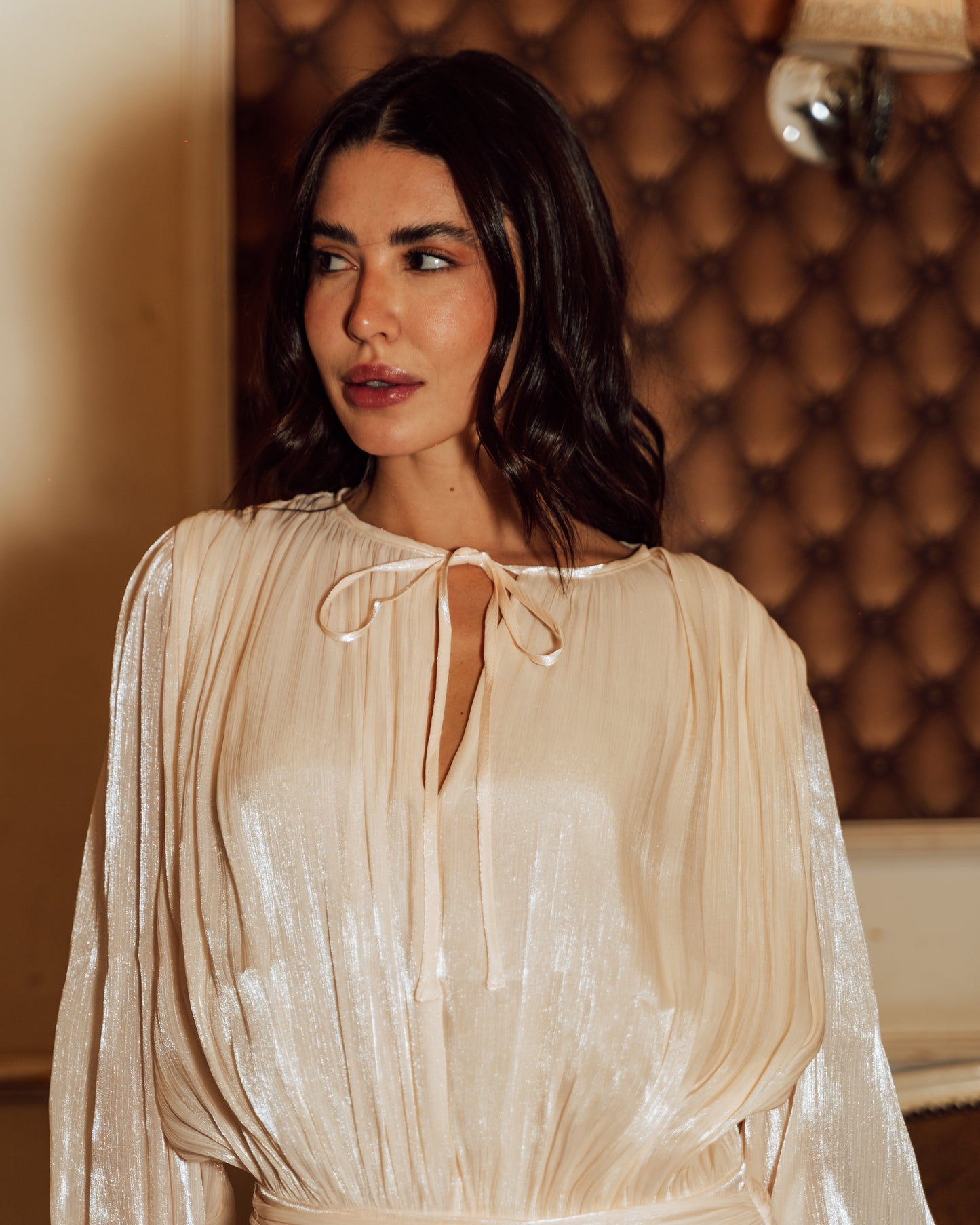 Flowy Off White Dress